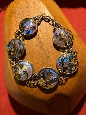 Morpho Silver Bracelet- butterfly wings-Vintage  1920’s